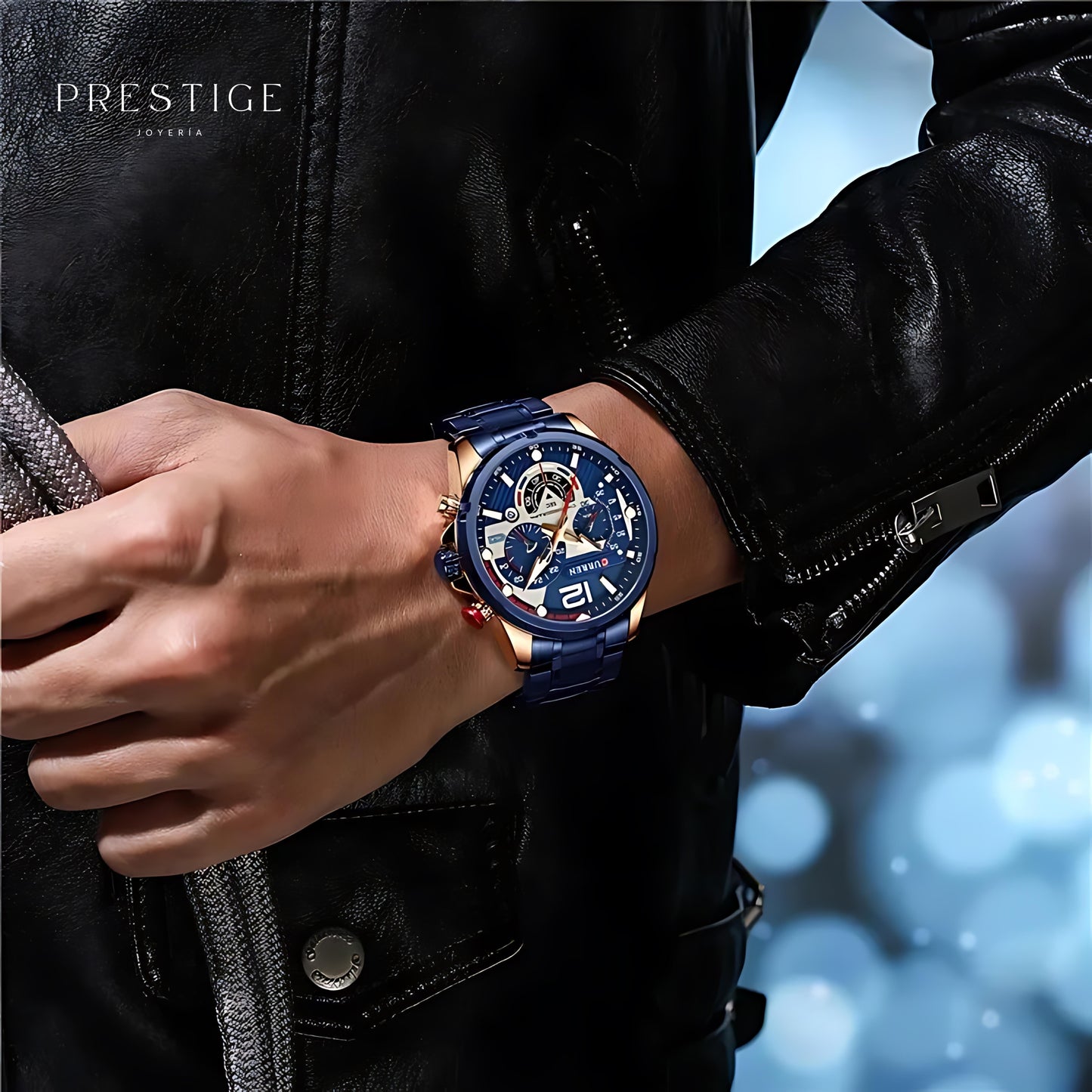 Reloj Curren 8395 Chrono Navy