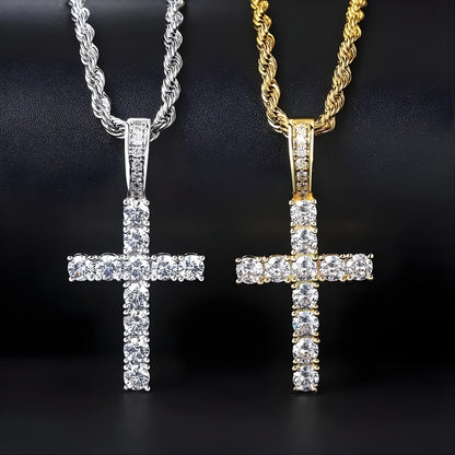 Cadena Cruz Gold Bless