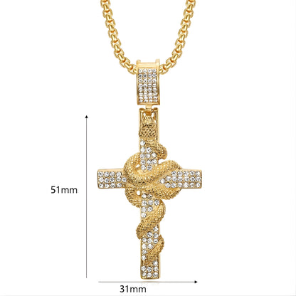 Cadena Cruz Serpiente Imperial