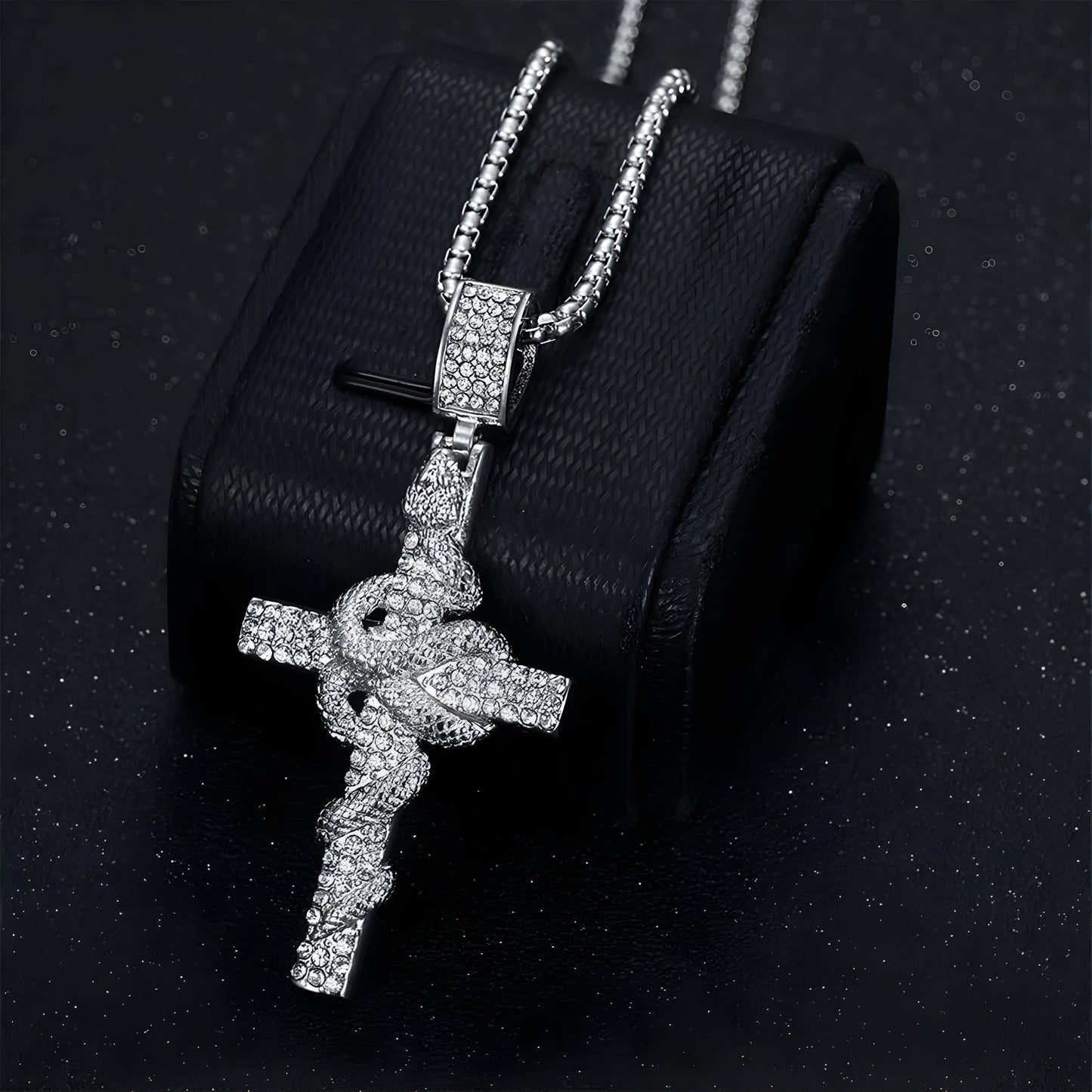 Cadena Cruz Serpiente Imperial