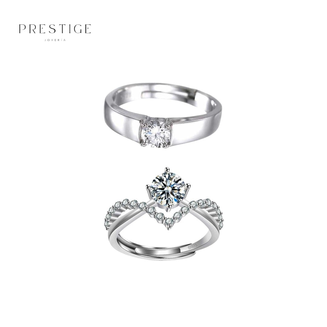 Anillos para Pareja (Ajustable) - Prestige Joyería