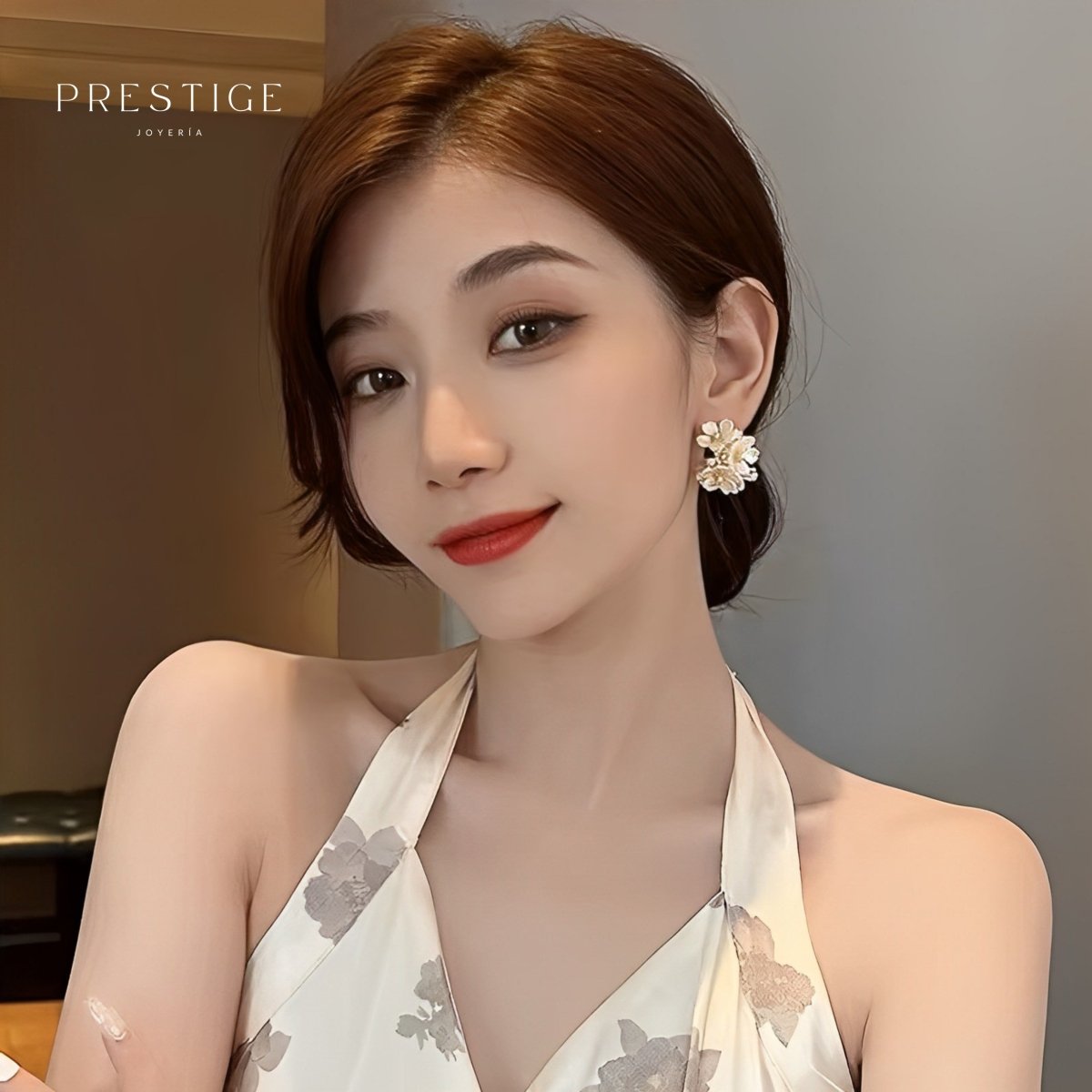 Aretes Pureza Blanca - Prestige Joyería