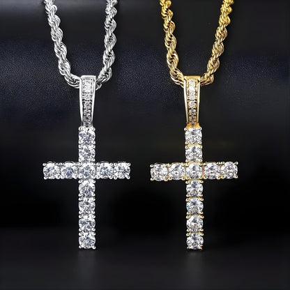 Cadena Cruz Gold Bless - Prestige Joyería