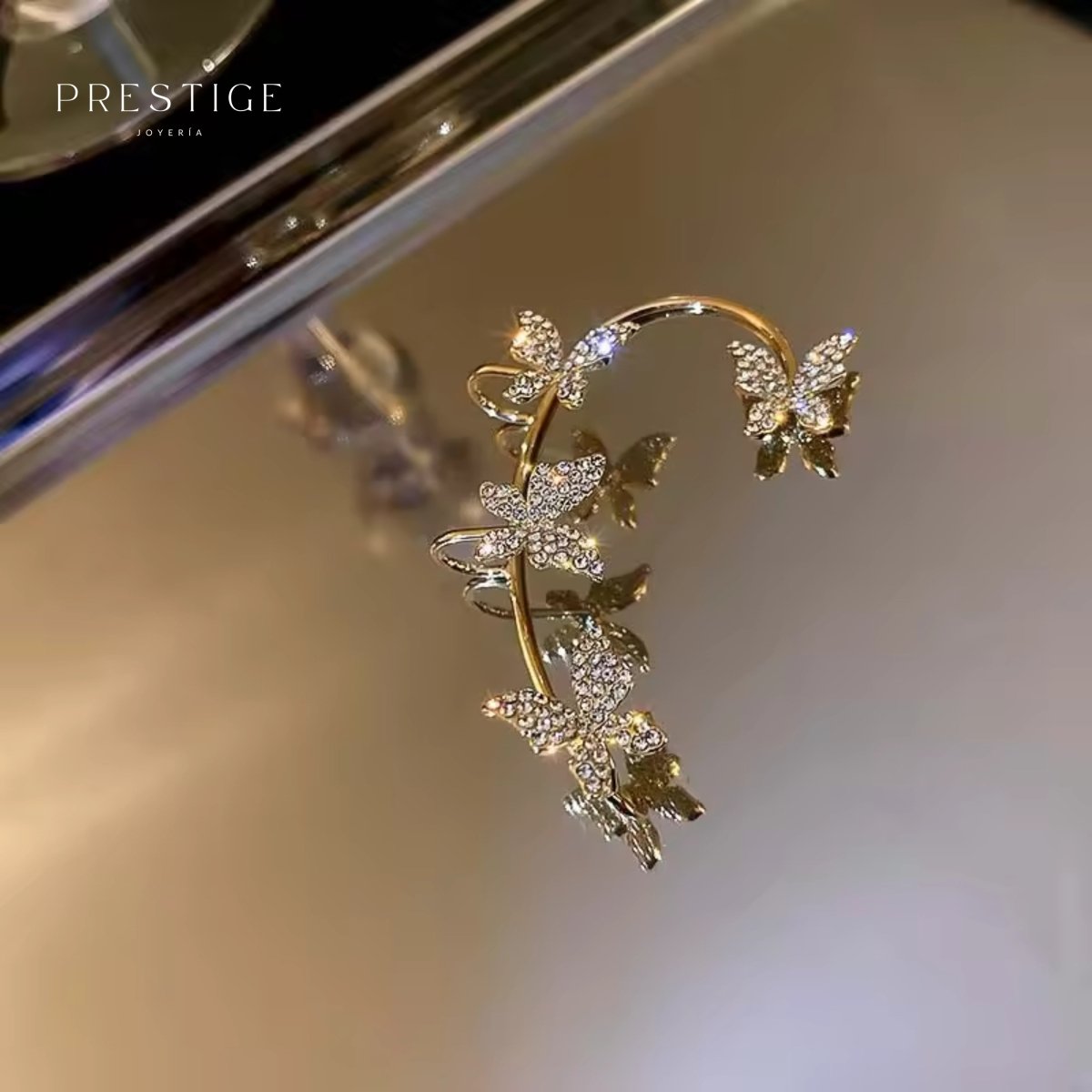 Ear Cuff de Mariposa (Oreja Izquierda) - Prestige Joyería