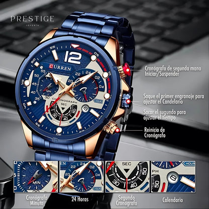 Reloj Curren 8395 Chrono Navy - Prestige Joyería