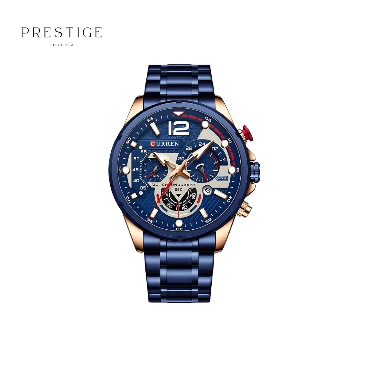 Reloj Curren 8395 Chrono Navy - Prestige Joyería