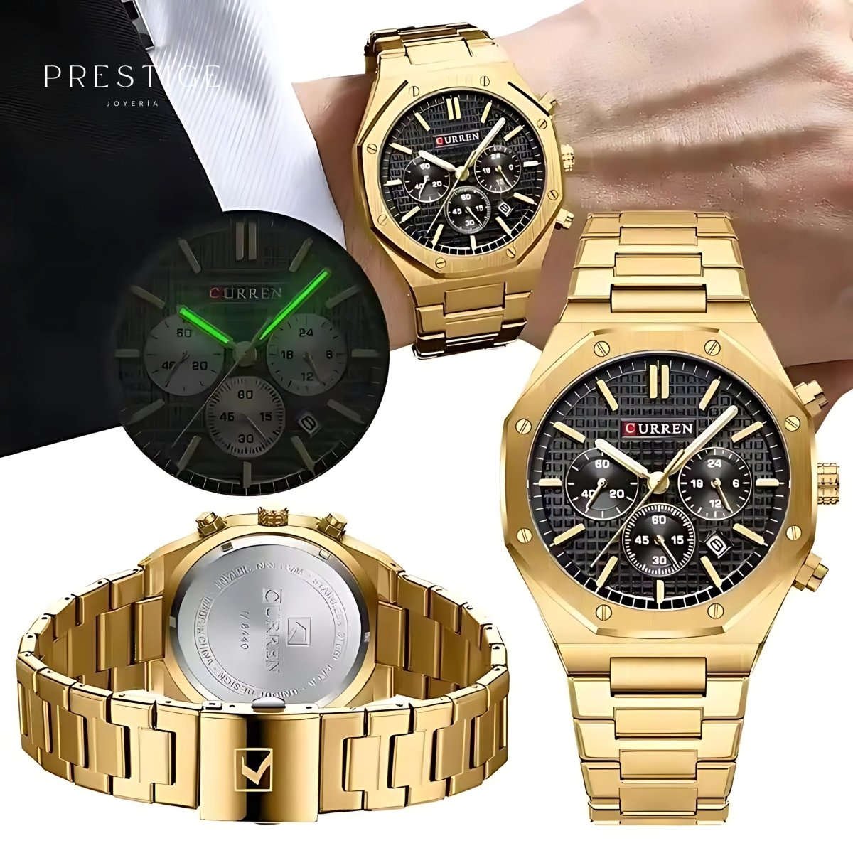 Reloj Curren 8440 Majestic Gold - Prestige Joyería