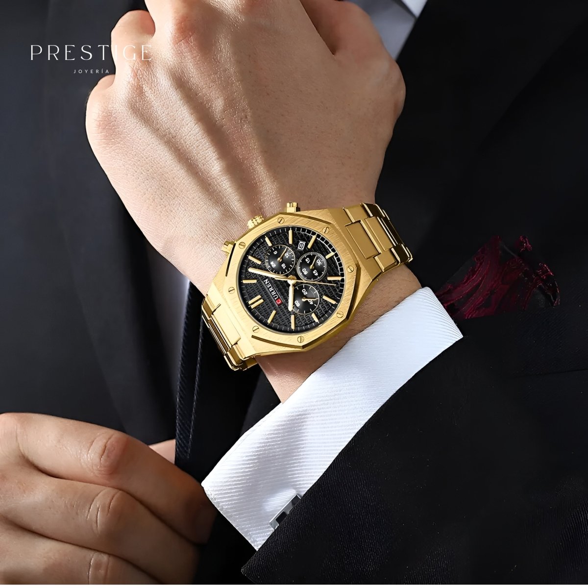 Reloj Curren 8440 Majestic Gold - Prestige Joyería
