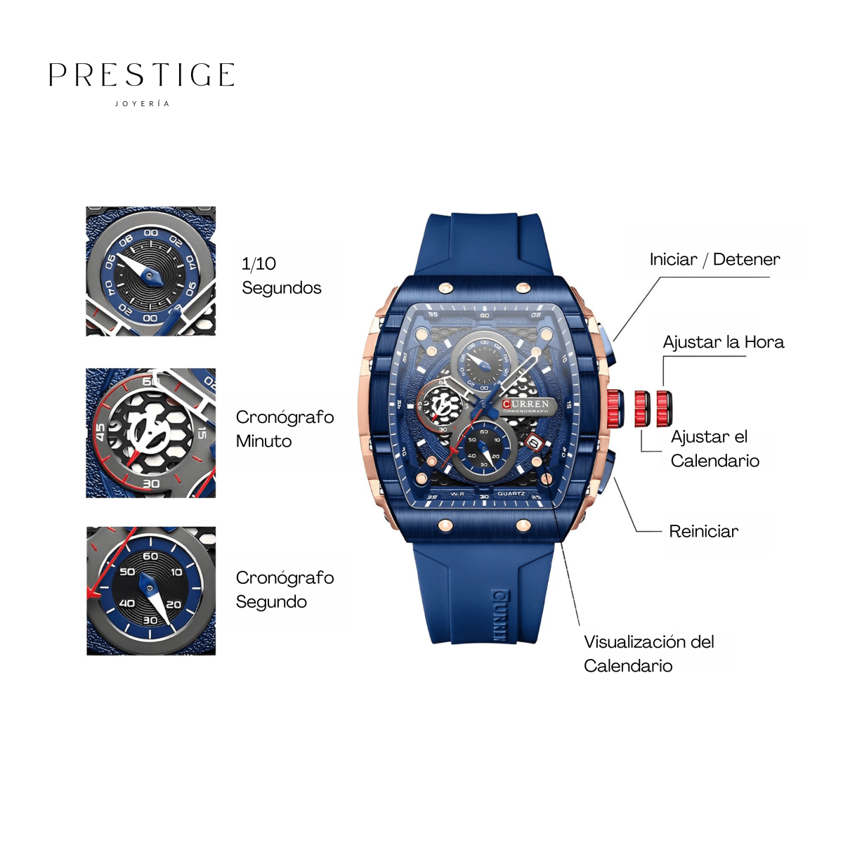 Reloj Curren Deportivo 8442 - Prestige Joyería