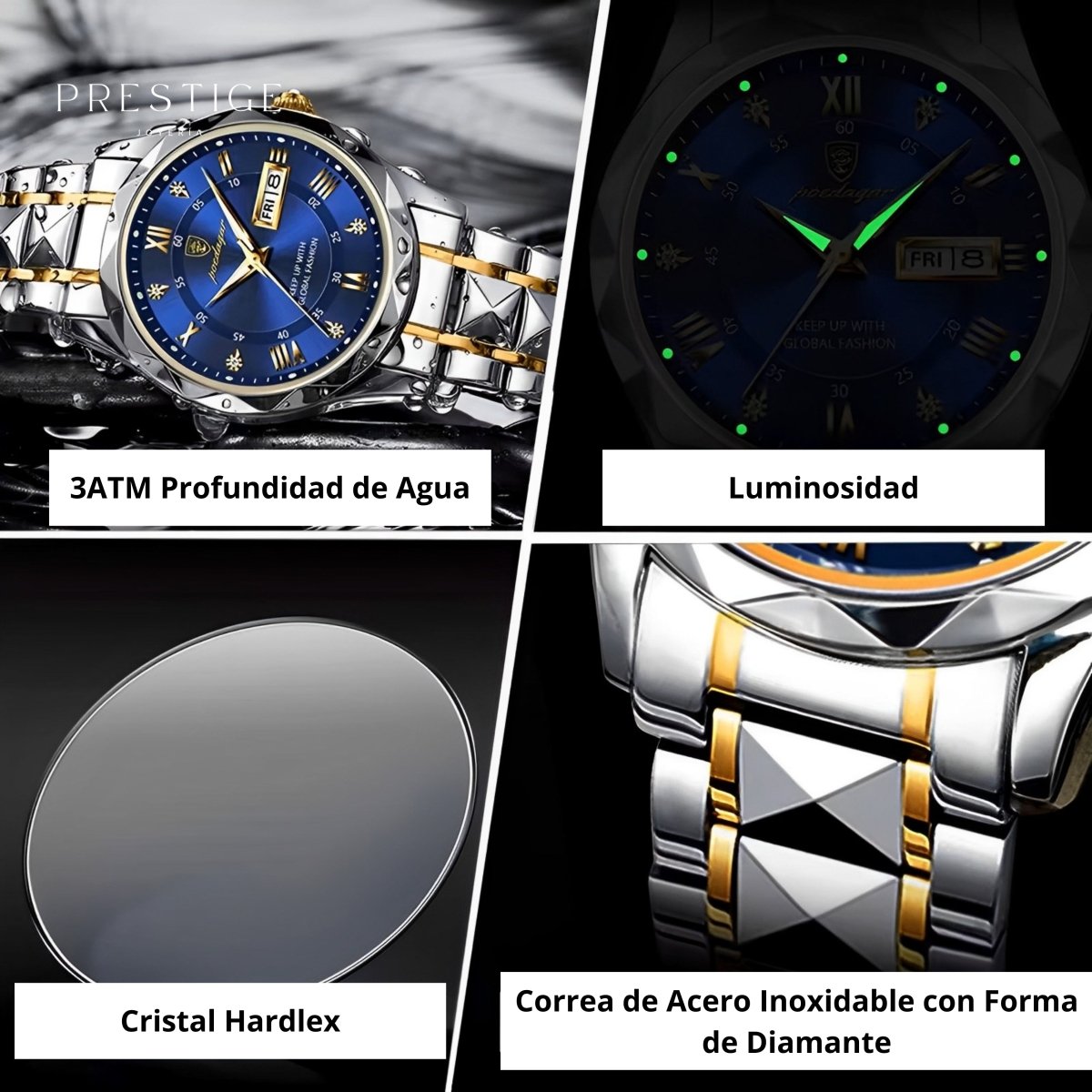 Reloj Poedagar 615 de Lujo para Hombre - Prestige Joyería