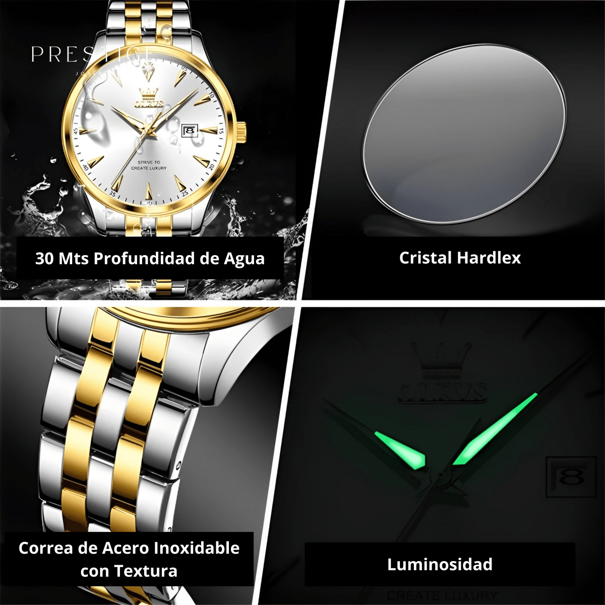 Relojes para Pareja Olevs 5598 - Prestige Joyería