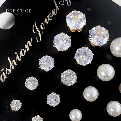 Set 30 Aretes Gold - Prestige Joyería
