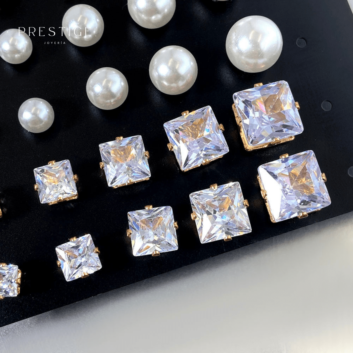 Set 30 Aretes Gold - Prestige Joyería